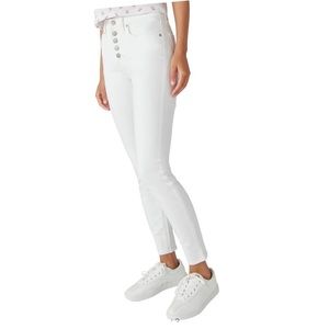 Lucky brand. White high rise skinny Bridgett ankle high